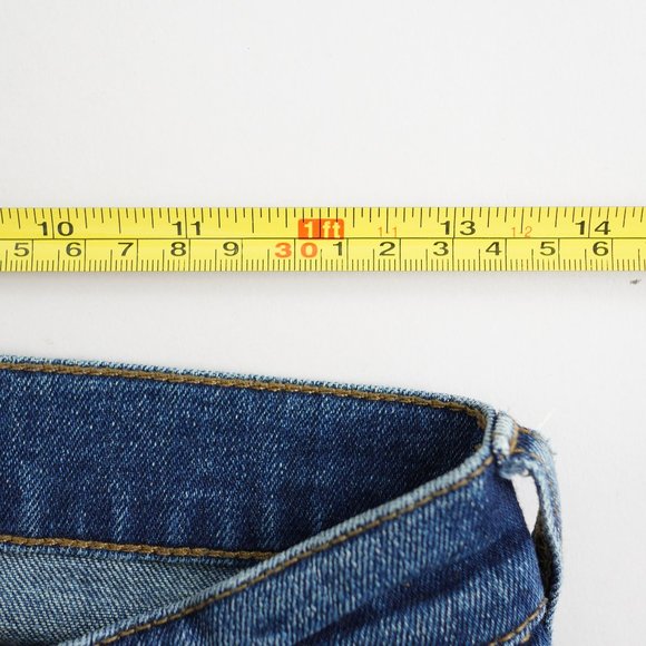 J. Crew Selvedge Toothpick Stretch Denim Skinny Jeans Womens Size 25 Dark Wash - Picture 10 of 13